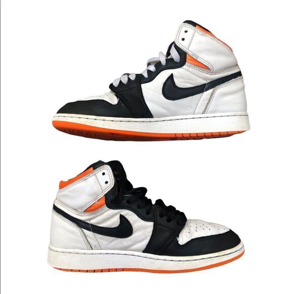 Nike Air Jordan 1 Retro High OG Electro Orange Size 7 - Picture 3 of 16